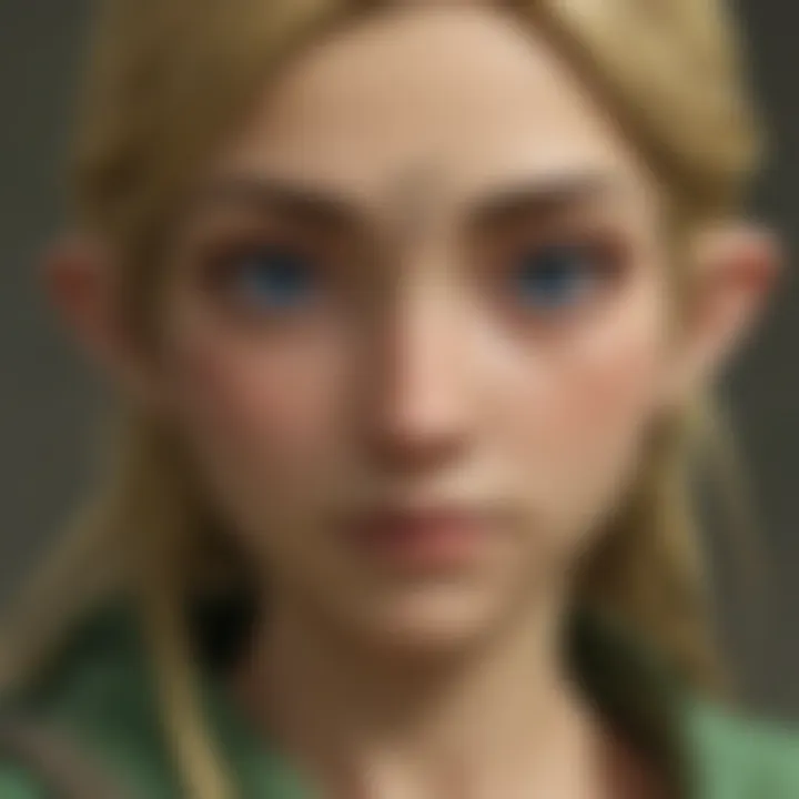 A close-up of a character's tear glistening, representing personal transformation and vulnerability.