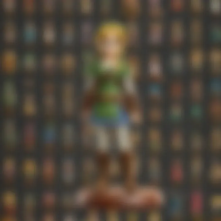 An amiibo case displayed alongside various amiibo figures.