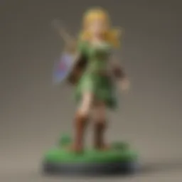 A colorful array of Amiibo figures displayed on a shelf