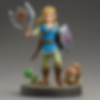 Close-up of various Amiibo figures