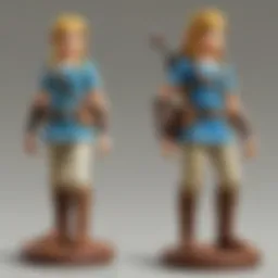 Amiibo figures showcasing various characters from The Legend of Zelda series