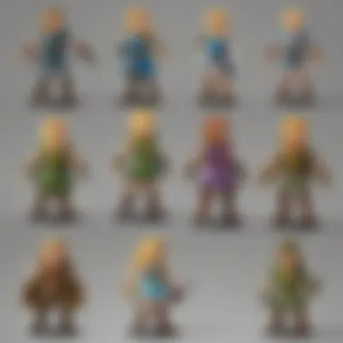 A collection of Amiibo figures showcasing characters from the Zelda franchise