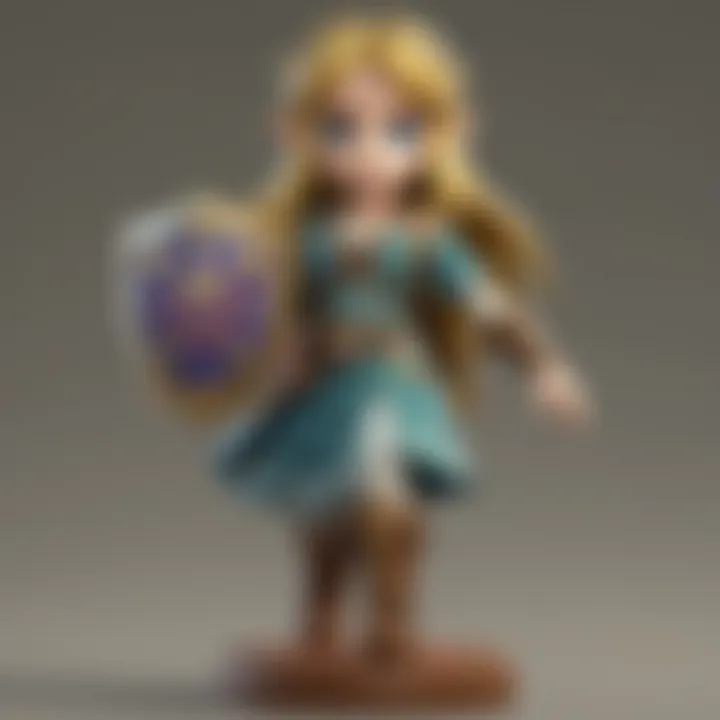 Close-up of an Amiibo figure with detailed craftsmanship