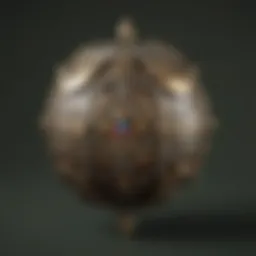 A conceptual art showcasing Ball Link in a dynamic pose, emphasizing his unique spherical design.