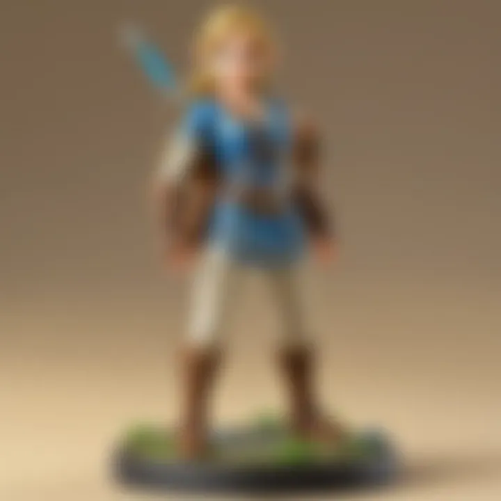 Display of BotW amiibo being used in gameplay