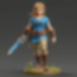 Amiibo collection from Breath of the Wild on display