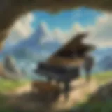 Cover of the Breath of the Wild piano book showcasing its artistic design