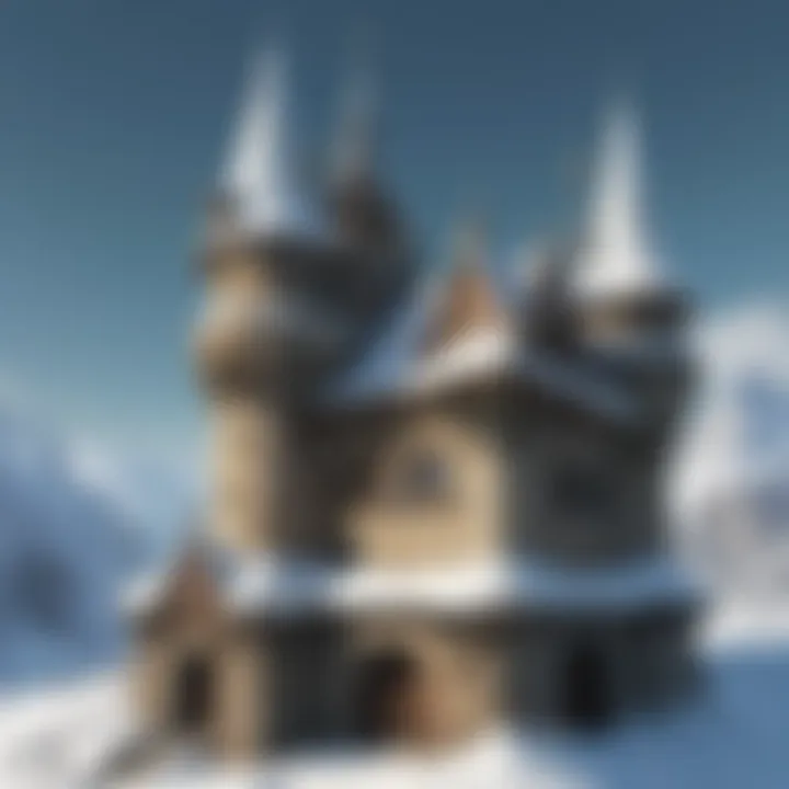 Intricate Castle Turrets and Snow Gear Adaptations