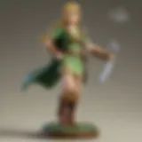 Detailed view of a Champion Amiibo figurine showcasing its intricate design