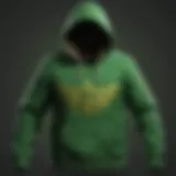 Vibrant green hue of the Champion Neon Green Hoodie