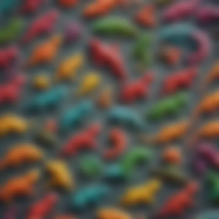 Colorful Gummy Lizards Assortment