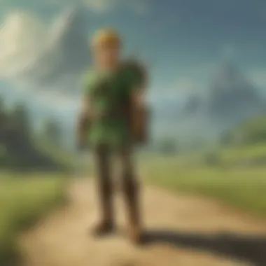 Link exploring the vast landscapes of Hyrule