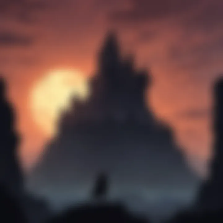 Ganon's Dark Castle looming in the distance