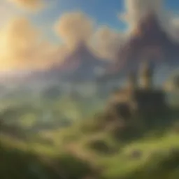 Expansive view of Hyrule's diverse landscapes