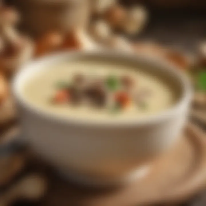 Creamy Soup Texture Close-Up