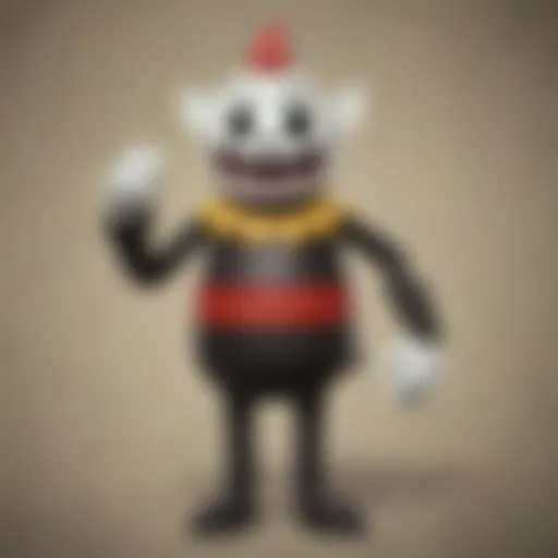 Artistic Representation of Cuphead Costume Design