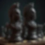 Chess pieces inspired by Dark Souls lore