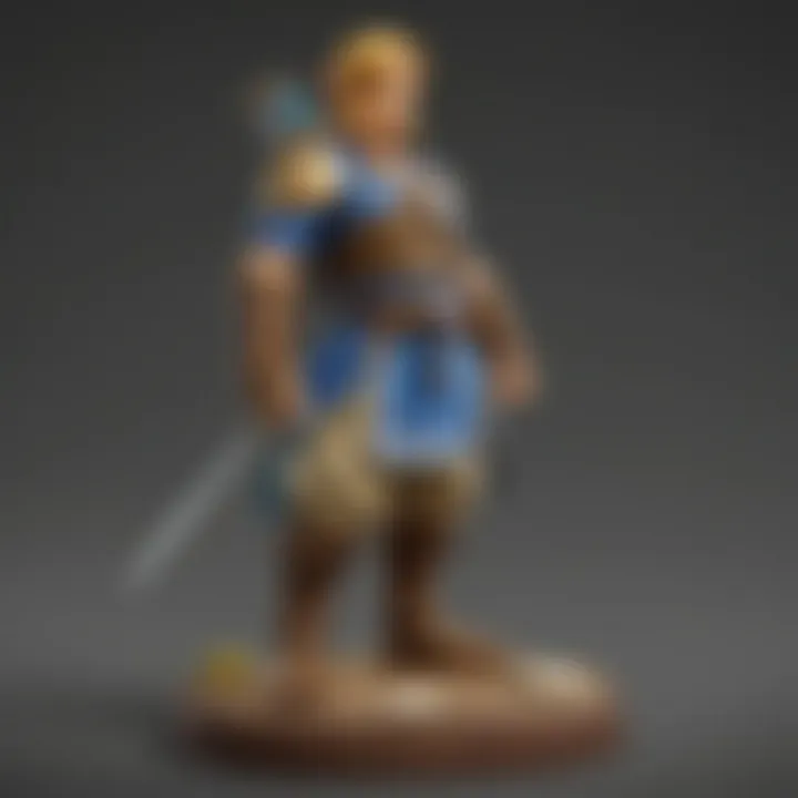 Glowing Daruk amiibo unlocking hidden treasures