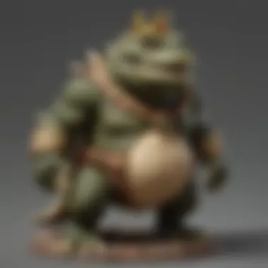 Detailed Close-up of King K. Rool Amiibo Design