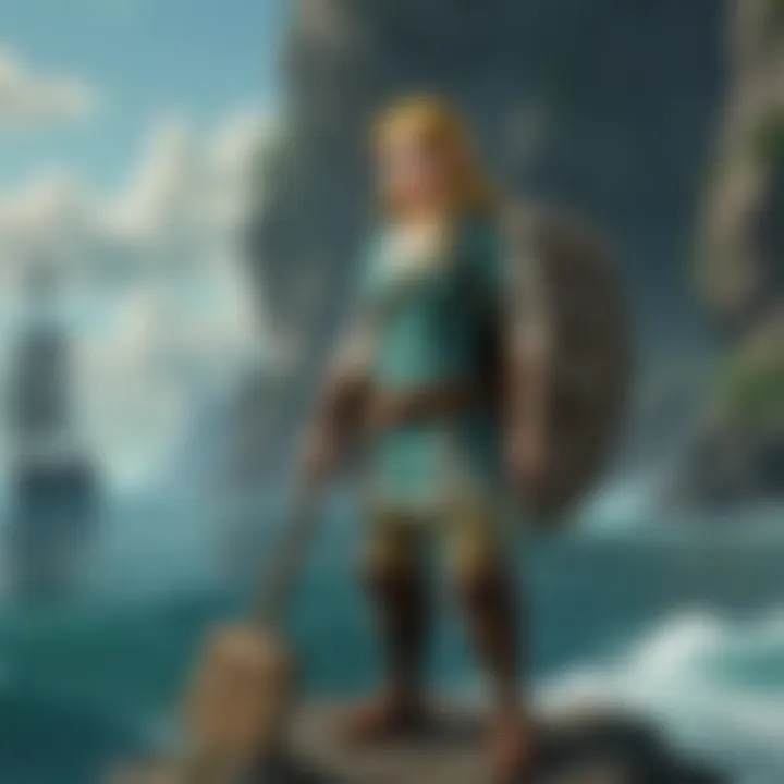 Explorers diving into the depths of Hyrule's Great Bay to discover hidden relics