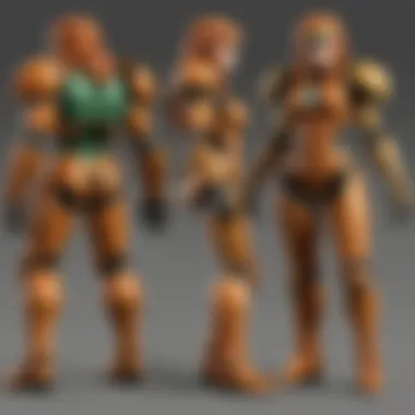 Dynamic Pose of Metroid in Metroid 2 Pack Amiibo