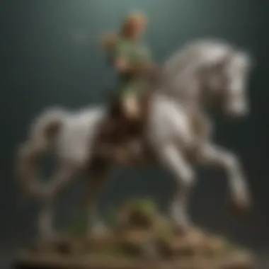 Enigmatic Link and Epona Statue