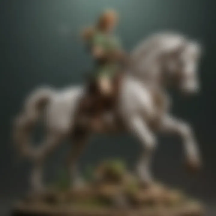 Enigmatic Link and Epona Statue