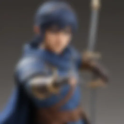 Enigmatic Marth Amiibo in Action