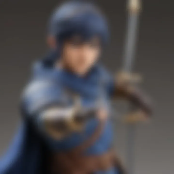 Enigmatic Marth Amiibo in Action