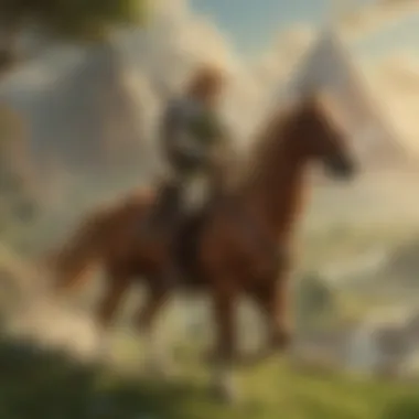 Epona in action in Hyrule