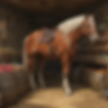 Proper Feed Storage for Optimal Nutrition High-quality horse feed stored in a bin