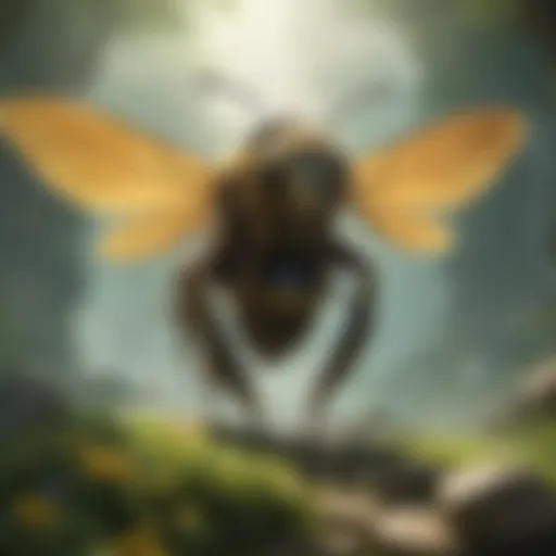 Ethereal Giant Bee in Hyrule