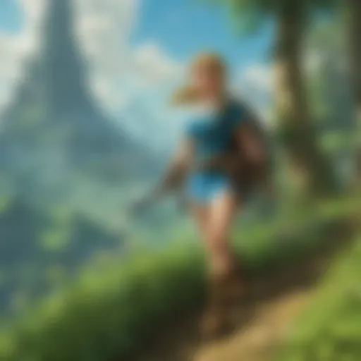 Lush foliage and vibrant flora of the Amazon region in Breath of the Wild