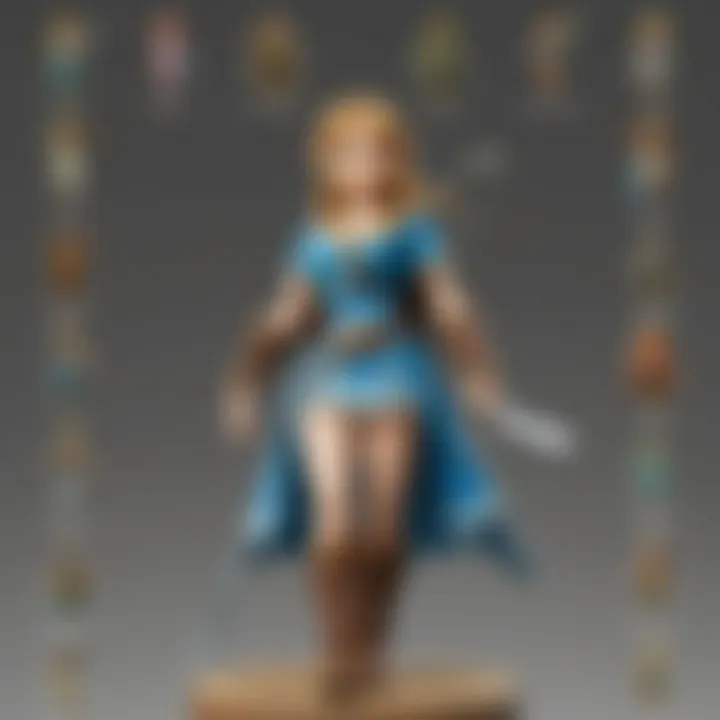 Amiibo figures featuring Zelda characters