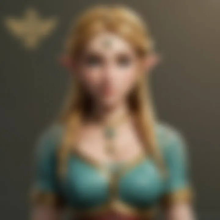 The intricate details of Zelda's character design