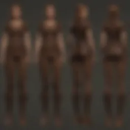 Diverse dark brown dye samples