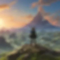 A scenic view of Hyrule's vast landscapes highlighting exploration