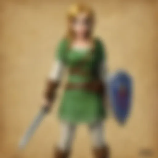 Artistic representation of a fanmade Zelda game