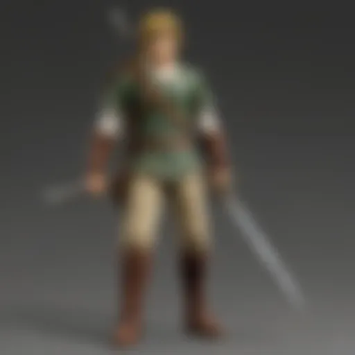 Visual representation of a Figma link highlighting design elements in Twilight Princess