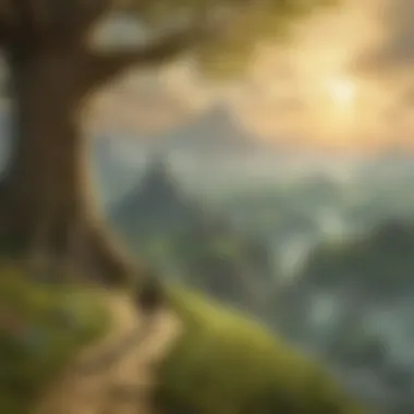 The Enchanting Landscapes of Hyrule A scenic view of Hyrule showcasing its diverse landscapes