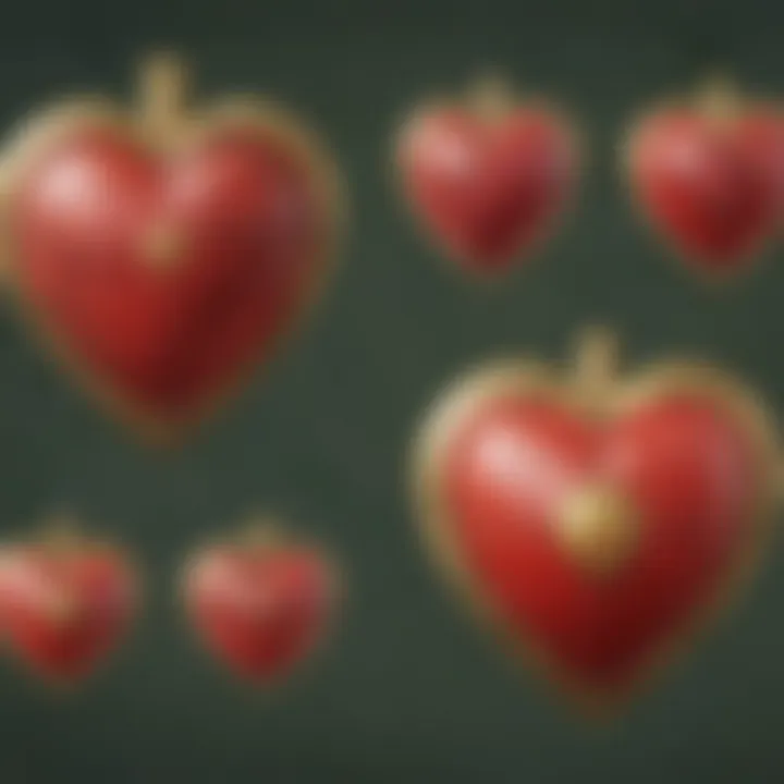 A historical timeline showcasing heart containers from various Zelda titles