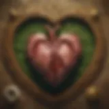 Illustration of a heart scrub glowing in Hyrule