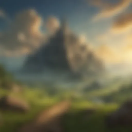 Mystical landscape of Hyrule