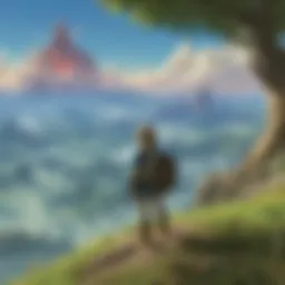 A captivating scene from The Legend of Zelda: Breath of the Wild showcasing vast landscapes and exploration.