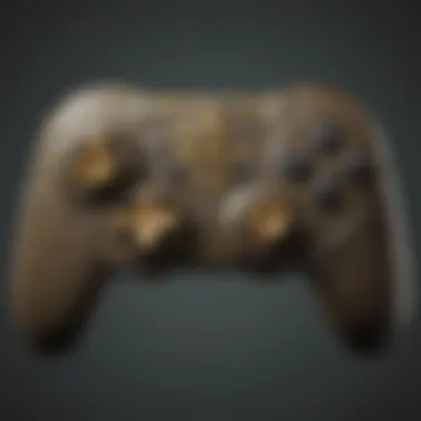 Close-up of the controller's buttons highlighting their functionality for enhanced gameplay