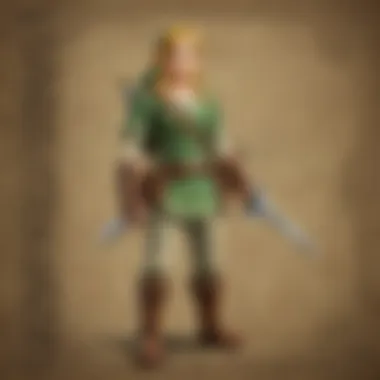 Detailed view of limited edition Zelda merchandise