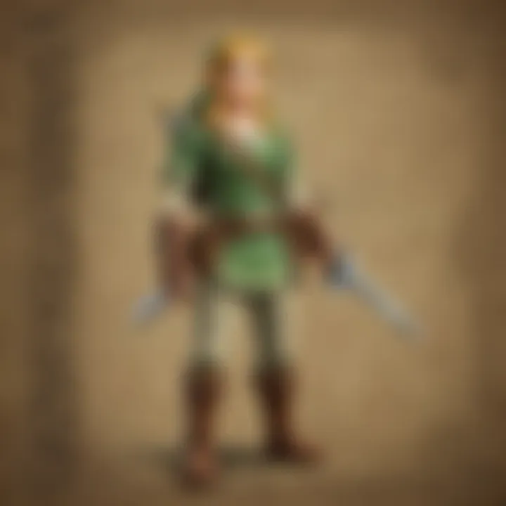 Detailed view of limited edition Zelda merchandise