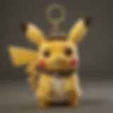 Adorable Pikachu plush Pokemon keychain