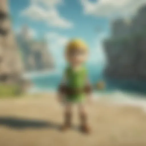 Artistic rendition of Wind Waker on Nintendo Switch