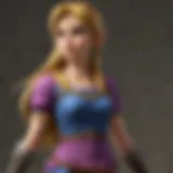 Princess Twilight standing in a mystical landscape filled with light and shadow.
